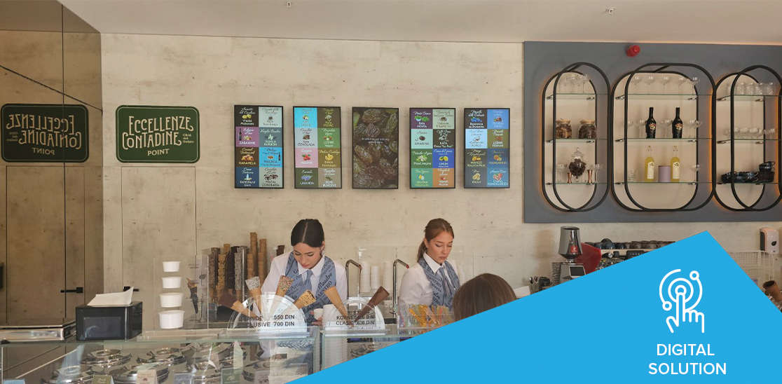 GELATERIA MAESTRO: A MASTERFUL DIGITAL SIGNAGE SOLUTION